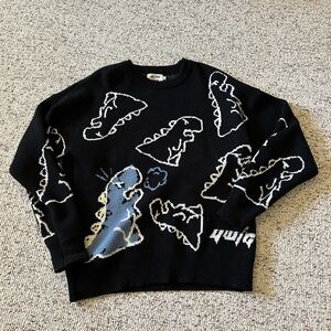 Aelfric Eden Black Dinosaur Graphic Sweater